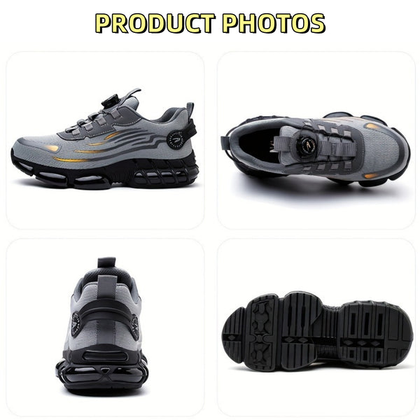 Men's Casual Lace Up Low Top Sneakers, Lightweight Breathable Comfortable Non-slip Sneakers, Fashionable Anti-smash Sports Shoes for Daily Wear