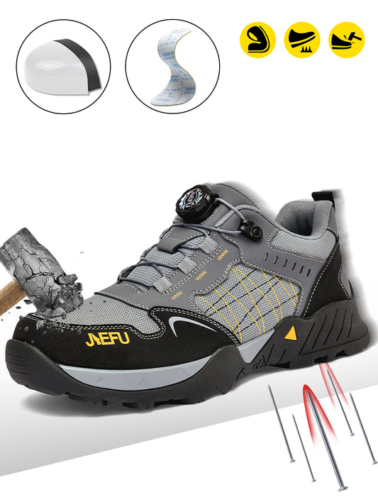 Men's Safety Work Shoes – Composite Toe, Anti-Slip & Puncture-Resistant, Lightweight Sports Style for Construction, Factory, Warehouse & Outdoor Workers
