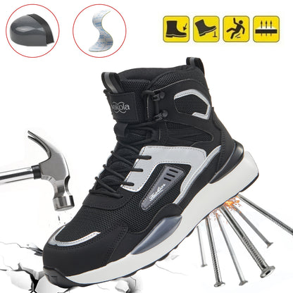 Unisex Slip-On Steel Toe Work Shoes