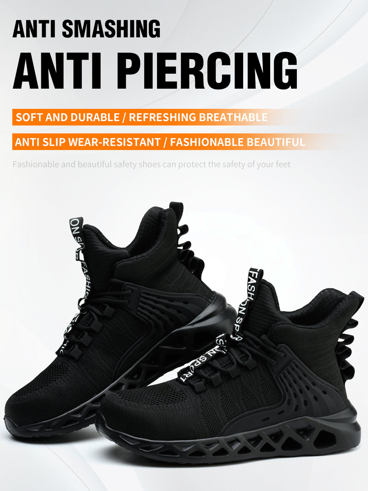 Steel Toe Work Boots – Rubber Non-Slip