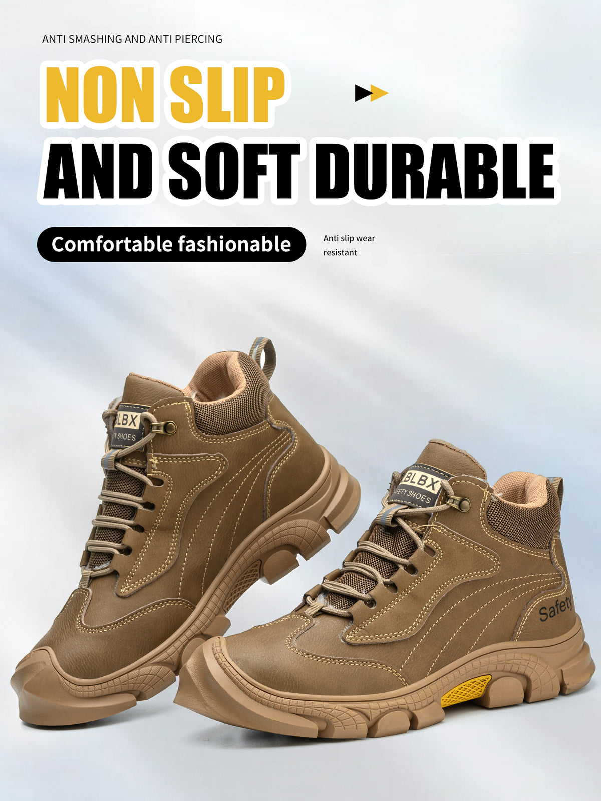 Men's Steel Toe Kevlar Work Shoes