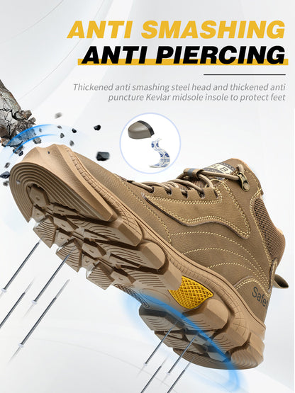 Men's Steel Toe Kevlar Work Shoes