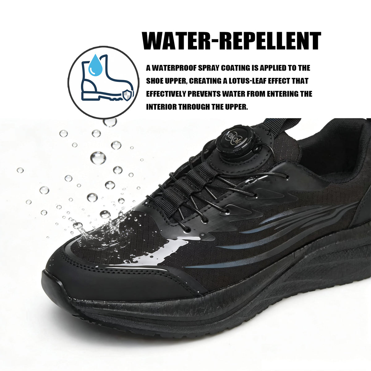 Men's Closed-Toe Casual Trainers - Splash-Resistant, Non-Slip, Comfortable Footwear for Everyday Outings, Trainer