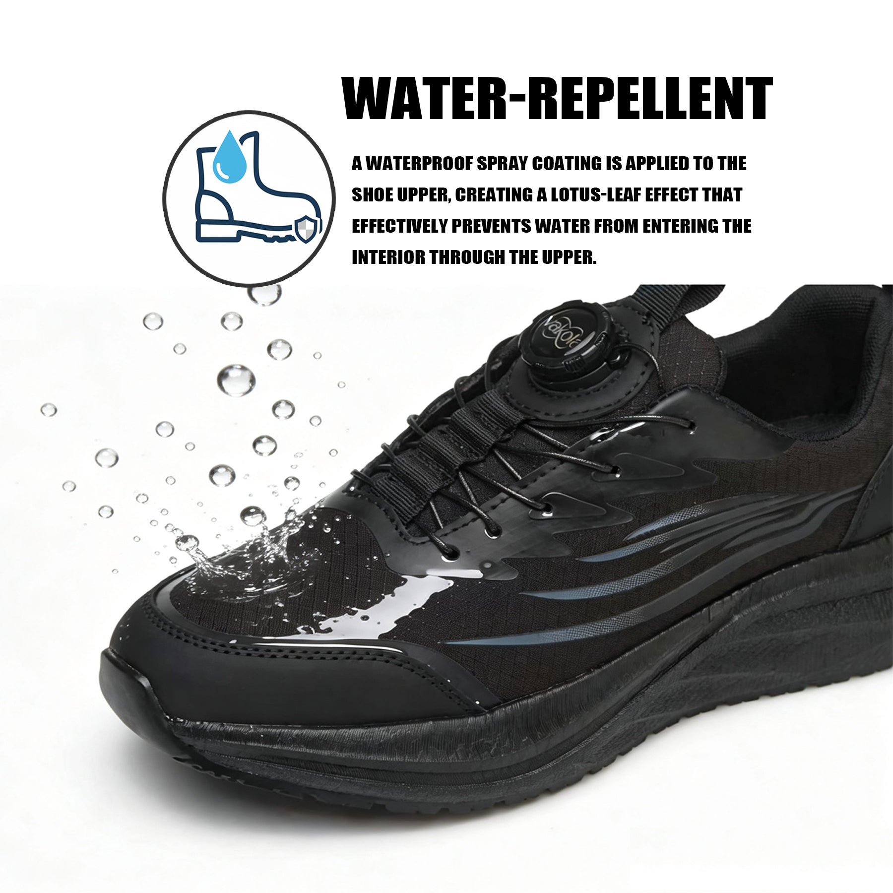 Men's Closed-Toe Casual Trainers - Splash-Resistant, Non-Slip, Comfortable Footwear for Everyday Outings, Trainer