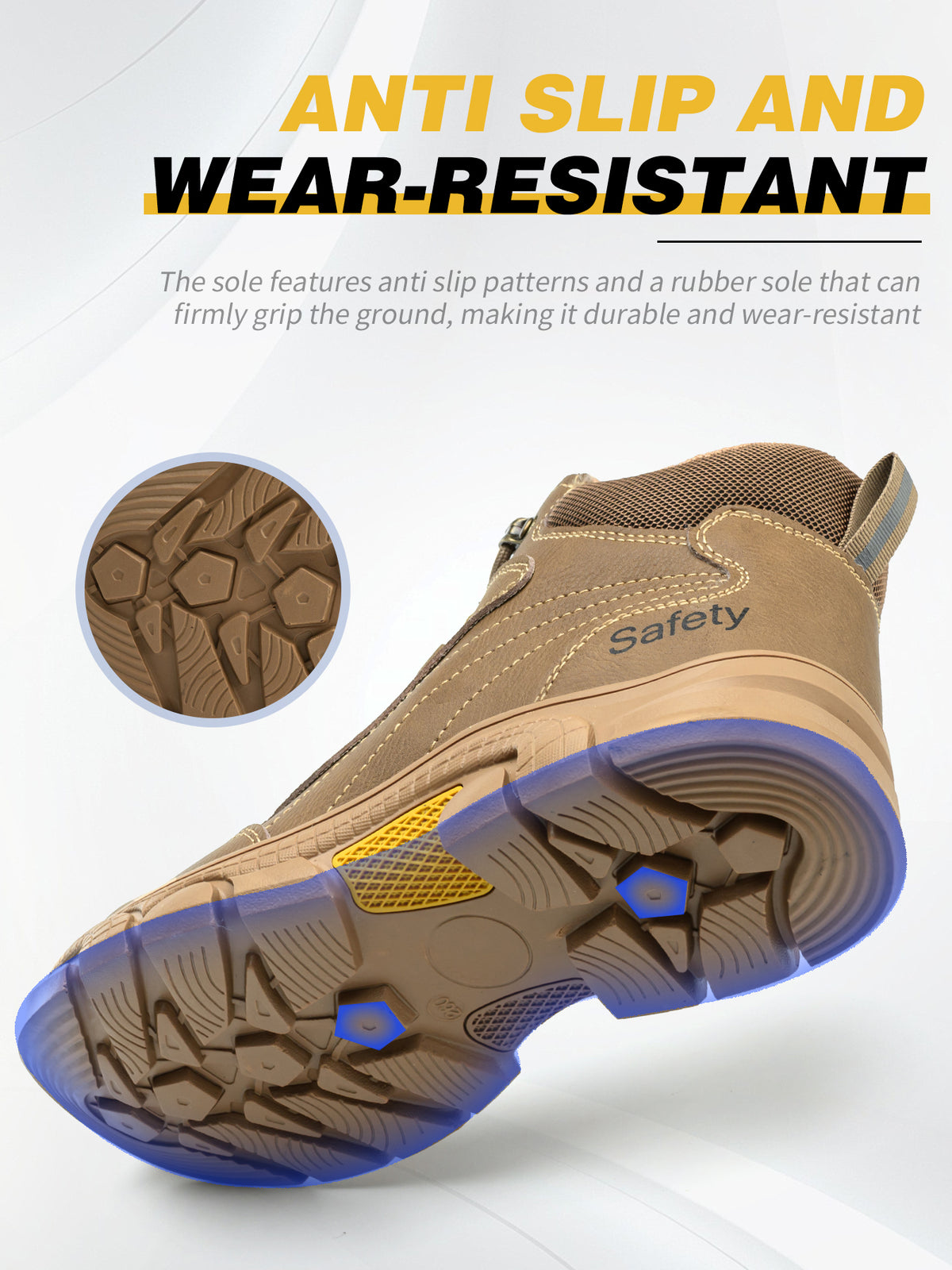 Men's Steel Toe Kevlar Work Shoes