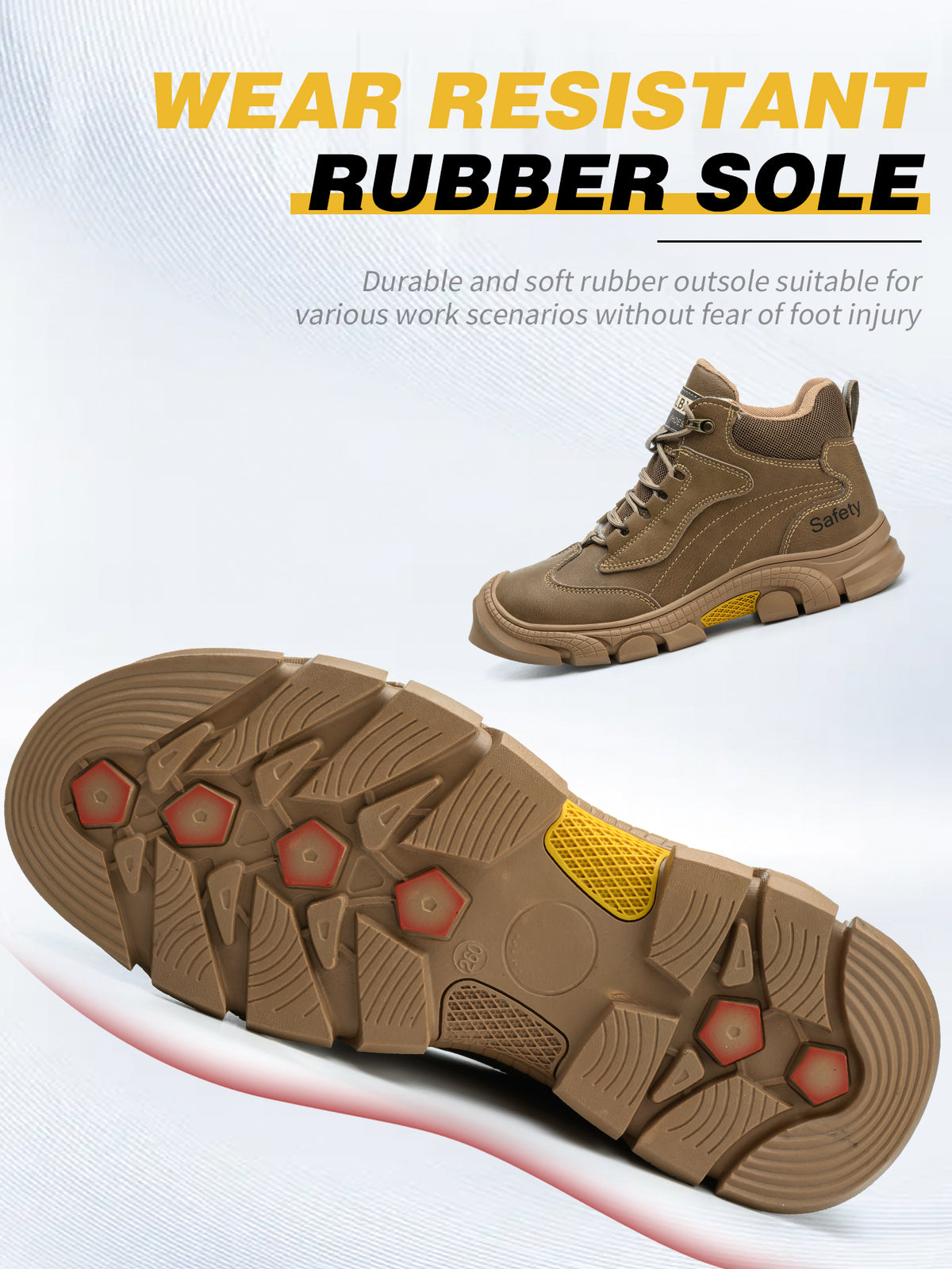 Men's Steel Toe Kevlar Work Shoes
