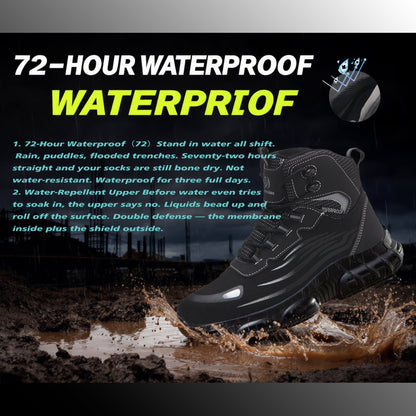 Men's Waterproof Steel Toe Work Shoes