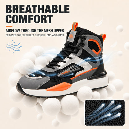 Unisex Slip-On Steel Toe Work Shoes