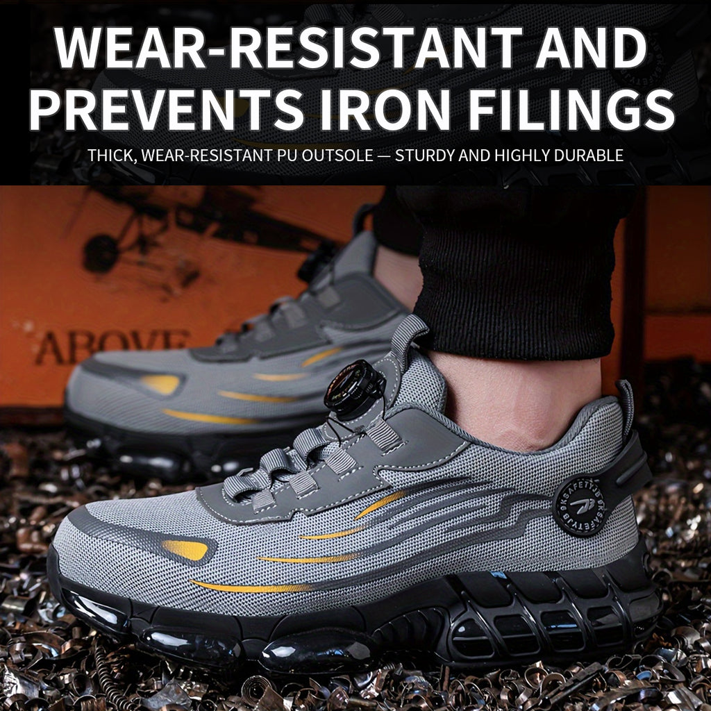 Men's Casual Lace Up Low Top Sneakers, Lightweight Breathable Comfortable Non-slip Sneakers, Fashionable Anti-smash Sports Shoes for Daily Wear