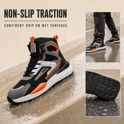 Unisex Slip-On Steel Toe Work Shoes